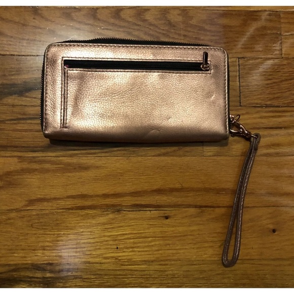 Fossil leather wallet checkbook clutch card holder - Picture 2 of 8